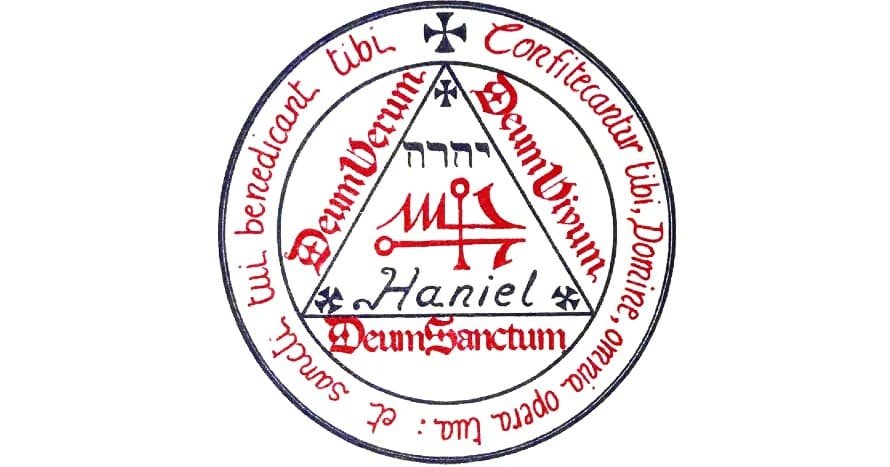 Talismano Rosa + Croce N. 21: Angelo HANIEL